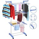 Ver imagem 2 de Varal Torre 3 Andares Inox Retrátil Compacto