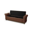 Ver imagem 5 de Baú para Quarto Cama Box Queen Size Couro Sintético Estofado:1827