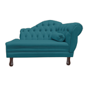 Ver imagem 1 de Recamier Sofá Esquerdo Larissa 120cm Sala Suede Azul Royal - Incasa Decor