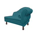 Ver imagem 4 de Recamier Sofá Esquerdo Larissa 120cm Sala Suede Azul Royal - Incasa Decor