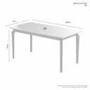 Ver imagem 3 de Mesa de Jantar Alegra 6 Lugares Retangular MDF 180x90cm Cinamomo JCM Movelaria