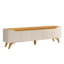 Ver imagem 7 de Rack Atenas 220 Mavaular Off White/naturalle