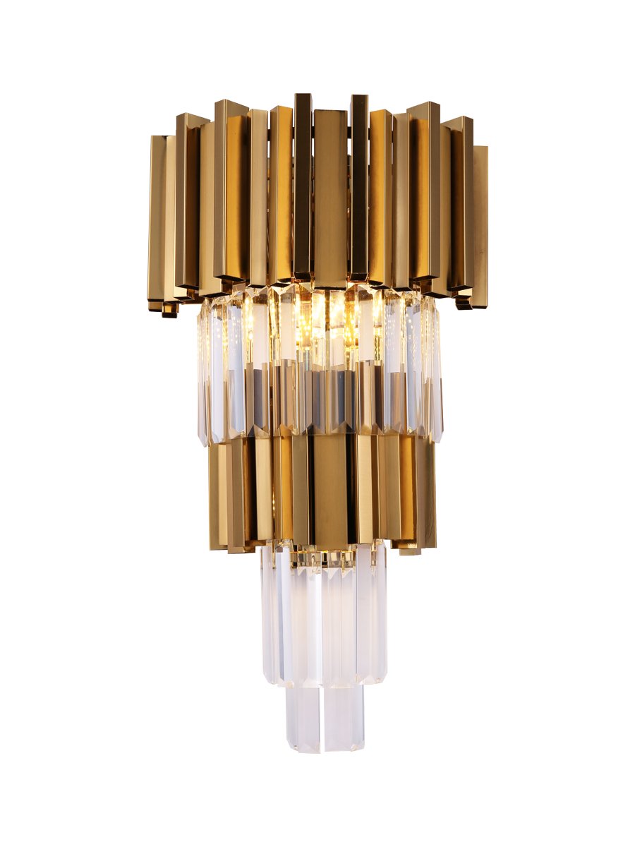 Luminária Arandela Dourada Parede Moderna E Clássica Luxo - 1