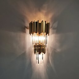Luminária Arandela Dourada Parede Moderna E Clássica Luxo - 5