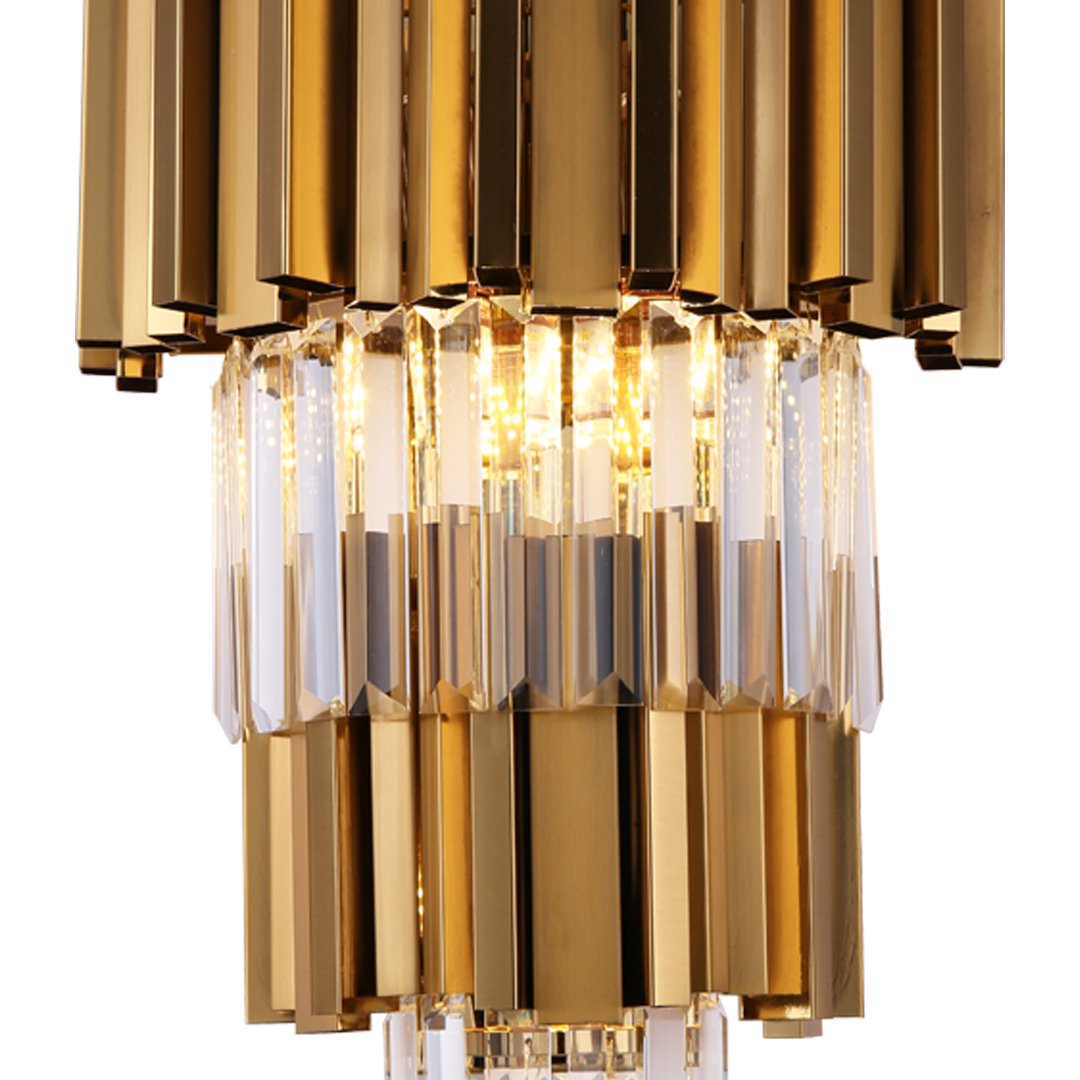 Luminária Arandela Dourada Parede Moderna E Clássica Luxo - 2
