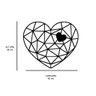 Escultura de Parede em MDF Coração Geométrico - 2