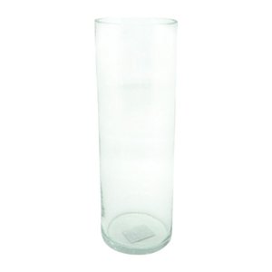 Vaso de Vidro Tubo 30x10cm Transparente Decoração Elegante e Minimalista para Arranjos Florais