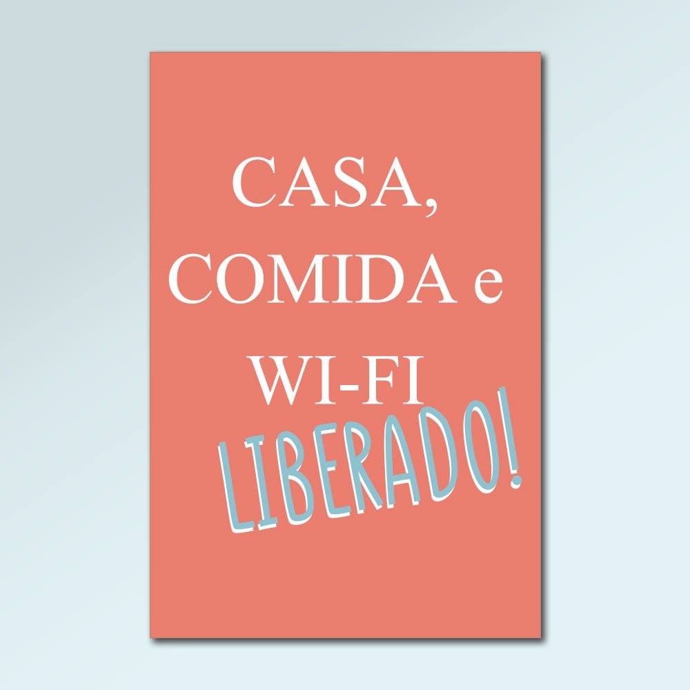 Placa Decorativa - Wi-fi Arte Destaque 20 X 30 Cm - 4