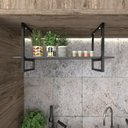 Ver imagem 3 de Prateleira Suspensa Industrial Teto Cozinha nichos para cozinha nicho industrial nichos para cozinha
