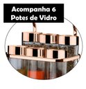 Ver imagem 3 de Suporte Porta Condimentos e Temperos 6 Galhetas Cobre para Barra - 2808rg - Future