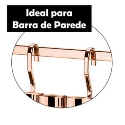 Suporte Porta Condimentos e Temperos 6 Galhetas Cobre para Barra - 2808rg - Future - 2