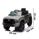 Ver imagem 2 de Mini Caminhonete Carro Elétrico Infantil Toyota Tundra Bateria 12V Cinza Importway Bw-280CZ Bw-280CZ