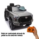 Ver imagem 5 de Mini Caminhonete Carro Elétrico Infantil Toyota Tundra Bateria 12V Cinza Importway Bw-280CZ Bw-280CZ