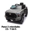 Ver imagem 6 de Mini Caminhonete Carro Elétrico Infantil Toyota Tundra Bateria 12V Cinza Importway Bw-280CZ Bw-280CZ