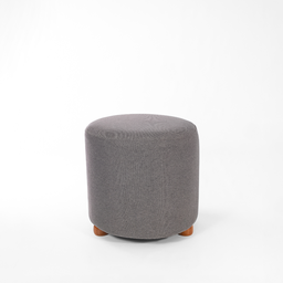 Puff Decorativo Moderno Redondo Linho Turim - 1