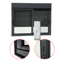 Ver imagem 4 de Janela Alum.Elite 2F.Móv.c/Pers.Integ.Mot.Cont.Rem 140x200 V.Lis.Preto Brimak