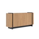 Ver imagem 5 de Aparador Buffet 4 Portas Oliwia 160cm Sala Jantar Freijó/preto Fosco C04 - D’Rossi
