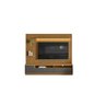 Estante Home para TV Ripado 1 Modulo Lateral Esquerdo Ouro Preto Nature/Chumbo - Linea - 2