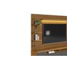 Estante Home para TV Ripado 1 Modulo Lateral Esquerdo Ouro Preto Nature/Chumbo - Linea - 7