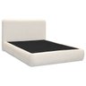 Kit Cama Box Queen Size + Cabeceira Orgânica Moscou 160cm Bouclê - Sofa Store:bouclê Bege Marfim - 2