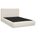 Ver imagem 2 de Kit Cama Box Queen Size + Cabeceira Orgânica Moscou 160cm Bouclê - Sofa Store:bouclê Bege Marfim