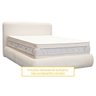 Kit Cama Box Queen Size + Cabeceira Orgânica Moscou 160cm Bouclê - Sofa Store:bouclê Bege Marfim - 3