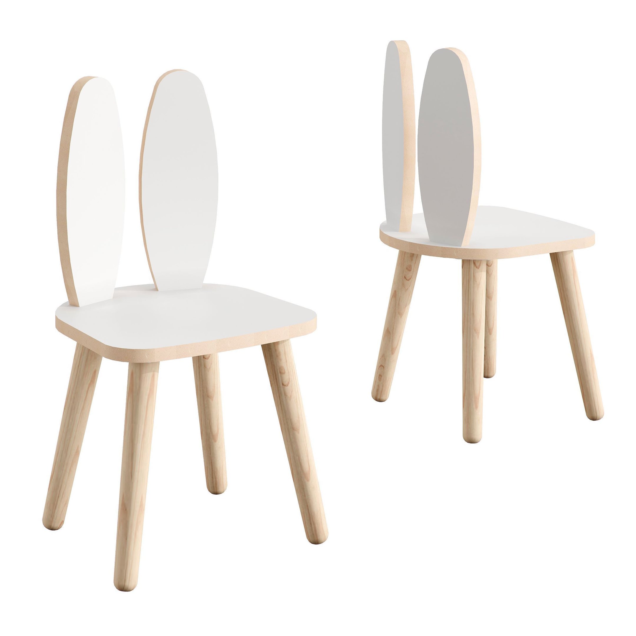 Conjunto Mesa Quadrada com Duas Cadeiras Coelho - 2