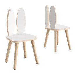 Conjunto Mesa Quadrada com Duas Cadeiras Coelho - 2