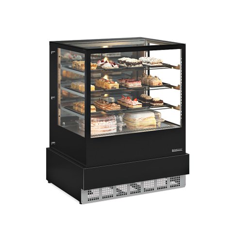 Vitrine Refrigerada Dupla Função Full Glass Low-E Linha Conveniência Gourmet GGER-100 PR c/