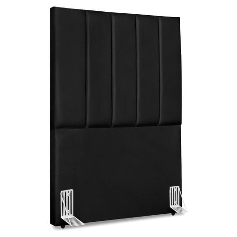 Cabeceira Solteiro 90 Cm com Frame Dalia Corino Preto Artte
