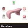 Maca Estofada Julia para Estetica Facial Sombrancelha Suede Rosa Bebe - 6