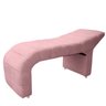 Maca Estofada Julia para Estetica Facial Sombrancelha Suede Rosa Bebe - 1