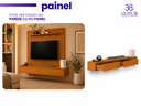 Ver imagem 6 de Rack Suspenso para Painel ou TV até 55 Polegadas 2 Gavetas 135 Aura Cedro