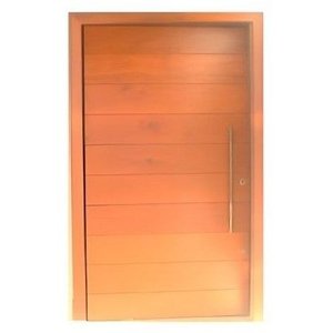 Porta Pivotante em Garapeira C Puxador Metálico 1,00 X 2,10 M L X a