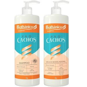 Kit Pró Cachos Shampoo + Geleia Modeladora 1l Bothanico