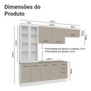 Ver imagem 3 de Armário de Cozinha Completa 270cm Branco/crema Agata Madesa 11