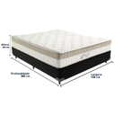 Ver imagem 3 de Cama Box e Colchão King Best Molas Ensacadas Casal 138x188x33 Anjos: Preto