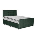 Ver imagem 1 de Cama com Cabeceira Casal Estofada Uvaia 140cm Suede: Verde