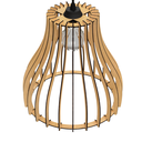 Ver imagem 4 de Luminária Teto tipo Pendente AQUILES MDF - Completa