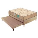 Ver imagem 1 de Cama Box c/Auxiliar Casal: Colchão Espuma Polar D33 Pérola Clean + Base CRC Rústico Clean(138x188