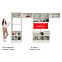Ver imagem 6 de Armário de Cozinha Completa 100% Mdf 350cm Frentes Branco Brilho Acordes Madesa Xa01