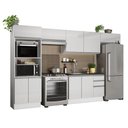 Ver imagem 3 de Armário de Cozinha Completa 100% Mdf 350cm Frentes Branco Brilho Acordes Madesa Xa01