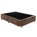 Ver mais imagens de Cama Box Baú King: Colchão Anatômico Paropas D33 / Ep Confort Ultra Firme + Base Crc Suede Brown(