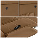 Ver imagem 5 de Poltrona do Papai Reclinável Sala de Cinema Barcelona Elétrica Massagem Usb Pu Caramelo