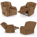 Ver imagem 2 de Poltrona do Papai Reclinável Sala de Cinema Barcelona Elétrica Massagem Usb Pu Caramelo