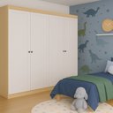 Ver mais imagens de Guarda-roupa Infantil Americano 4 Portas 2 Gavetas