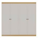 Ver imagem 3 de Guarda-Roupa Infantil Americano 4 Portas 2 Gavetas Alecrim Yescasa Branco/Savana