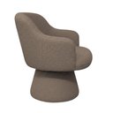 Ver imagem 6 de Poltrona Jade Base Cone Giratória Bouclé Marrom - Nexta Casa