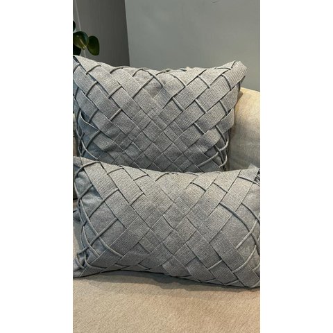 Almofada Trance Diagonal C/ Corda 0,30x0,50 Neblina