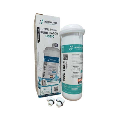 Refil Filtro para Purificadores Digit/ Logic Hidro Filtros